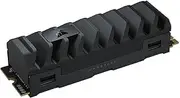 Corsair MP600 PRO XT 2TB Gen4 PCIe x4 NVMe M.2 SSD (Up to 7,100 MB/s Sequential Read and 6,800 MB/s Write Speeds, High-Density TLC NAND, Aluminum Heatspreader, M.2 2280 Form-Factor) Black