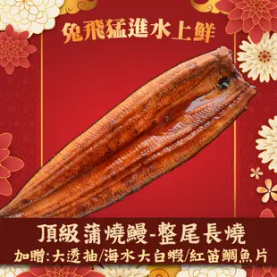 《2023水產年菜》(5包組)【佳辰】頂級蒲燒鰻-整尾長燒(200g/包)