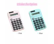 2PCS Cute Calculator 8 Digits Display Solar & Dual Portable