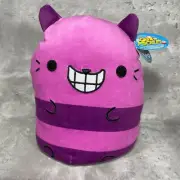 Cats VS Pickles Jumbo 8 inch Plush #143 Chesire Purple Cat New With Tag