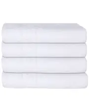 Ozan Premium Home 4pc Milos Greek Key Pattern Bath Towel Set
