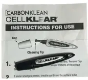 CarbonKlean CellKlear Smartphone Camera Lens Cleaner Black / New