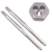 HSS 5-40 Taper & Plug Tap & 5-40 Hexagon Die Thread Right Hand Set