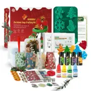 Christmas Soap Making Kit for Adults - 2lbs Soap Base, Fragrance Oils, Dyes, ...