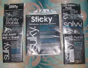 SULKY Stabilizer Variety 7 Pack: Sticky Stiffy Cut Away Heat Away Solvy Stable