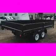 12x7 foot table top tandem trailer flatbed box trailer flat top trailer 2800kg