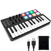 Midi Controller, lotmusic Worlde TUNA PANDA MINI 25 Keys Portable USB Midi Ke...