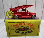 Matchbox Series No.9 A Moko Lesney Fire Truck With Original Box