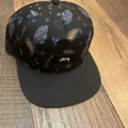 Stussy Paisley Summer 2015 Snapback Cap Black Dead Stock NWT￼