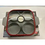 極新鍋具 NEOFLAM STEAM PLUS PAN雙耳烹飪神器&玻璃蓋-紅色 (不挑爐具，瓦斯爐電磁爐可用)