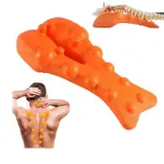 Relief Ridge Neck And Shoulder Pain Relief, With 14 Massage Points,shiatsu Pillow orange