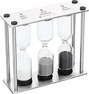 Master Class Egg Timer / Triple Sand Timer, Stainless Steel