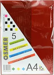 Osmer BCA419 A4 Book Cover, Multicolour (Pack of 5)