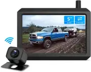 AUTO-VOX W7 Wireless Backup Camera Kit, 5 Inch Monitor with Stable Digital Signa