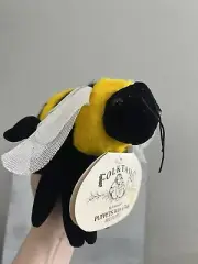 Folkmanis Bumble Bee Hand Puppet Plush Educational Toy Insect Bug 9" Folktails