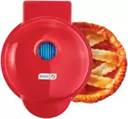 NEW In Box Dash Mini Personal Pie Maker Dual Nonstick Plates Red Sweets & Quiche