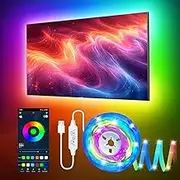 7.5m RGBIC LED Strip Lights with Bluetooth App Control & Music Sync – USB-Powered DIY Multi-Color Ambient Lights for Bedroom, Ceiling & Gaming Room