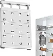 Fellflying Expandable Closet Shelf, Closet Shelf Divider No Punching Closet Shelf Organizer, Non-Slip Closet Insert Shelving Wardrobe Dividers Separator for Cabinets Bookcases