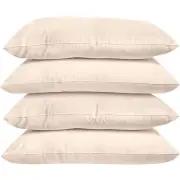 Bambury Plain Dyed Sand Standard Pillowcase 4 Pack