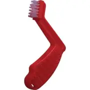 3M 05761 Foam and Wool Buffing Pad Conditioning Brush, Nylon Pad, Red