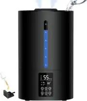 6L Humidifiers for Bedroom Large Room Home, Cool and Warm Humidifiers