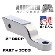 2" Drop/Rise Andersen Hitch Alumistinger Hitch Ball Mount Draw Bar Ball Receiver