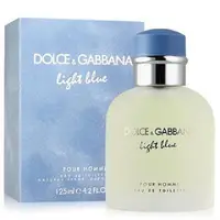 在飛比找PChome24h購物優惠-D&G Light Blue 淺藍男性淡香水 125ml