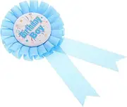 JUMPLAWN Happy Birthday Brooch Rosette Button Pin Set Tinplate Badge Party Decorations Supplies
