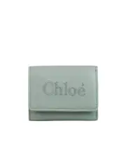 chloé sense mini trifold wallet One size Gray