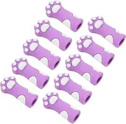 LALAFINA Cute Cat Paw Shape Nipper Covers Pcs Silicone Protectors for Scissors Nail Tools Knitting Needles Manicure Nippers Reusable