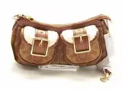 Coach CY658 Ashton Baguette Bag in Signature Canvas W25xL10xDx7cm New