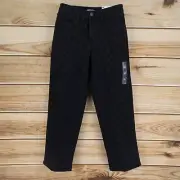 SO Goods For Life Straight Jeans High Rise Juniors Sz 9 Black Checks Stretch NWT