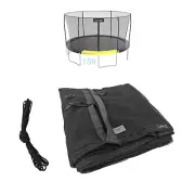 15' Round Replacement Safety Net for 6 Angled Pole Systems with TopRing NET ONLY