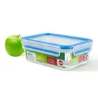Emsa 508540 Clip & Close rectangular food storage container 1 litre, transparent