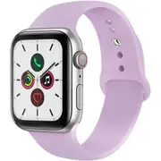 49mm/46mm/45mm/44mm Lavender Silicone Sport Band for Apple Watch, includes S/M and M/L bands. Compatible with Apple Watch Ultra 1&2, Series 10/9/8/7/6/SE/5/4/3/2/1 [WTAGEN0139]