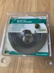 Plumb Works 6793337 Cast Brass Sink Strainer Commercial Grade Polish Chrome.