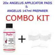 ANGELUS ALL PURPOSE APPLICATOR PADS + PREPARER COMBO