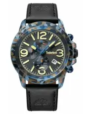 Timberland Chronograph Quartz With Leather Strap 10 ATM Men's Watch 15474JSBL/61