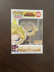 Funko Pop! Animation My Hero Academia #648 ALL MIGHT WEAKENED Glow Box Lunch Exl