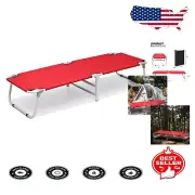 Ultralight Folding Camping Cot - Portable Bed for Hiking & Traveling, 195 lbs