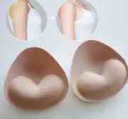 1 Pair Removable Bra Pad Sponge Foam Inserts Invisible Bra Pad Push Up Bra Women