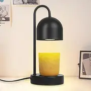 [YudouTech] Dimmable Candle Warmer Lamp - Candle Wax Warmer Lamp with 2 * 50W Bulbs,Candle Melting Light for Bedroom and Living Room Decor,Candle Lamps for Small Size Jar Candles,Black