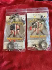 Texas Rig Eagle Claw 6/0 Circle Hook 4oz. Weight Matagorda Offshore Tackle (2)