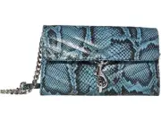 Rebecca Minkoff V2311 Cement Blue Edie Wallet On Chain Purse