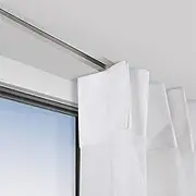 Recessed Ceiling Curtain Track, Hidden Curtain Rail System, Ceiling Mount Privacy Divider Curtain Rod, Aluminum, Heavy-Duty, Sliding Drop Ceiling Track Set(7m/23ft)