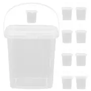 10 Pcs Ice Cream Storage Containers Bucket Reusable Yogurt Bowls Tub Tubs
