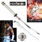 New 41" Real Steel G.I. GI Joe The White Storm Shadow Ninja Katana Samurai Sword