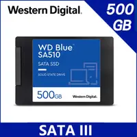 在飛比找PChome24h購物優惠-WD 藍標 SA510 500GB 2.5吋 SSD 固態硬