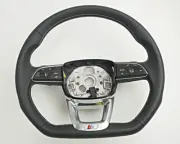 Genuine AUDI Q5 Mult.Steering Wheel Leather Black/Cliff Grey 80A419091BTJAJ