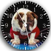 English Bull Dog Frameless Borderless Wall Clock Nice For Gifts or Decor W217